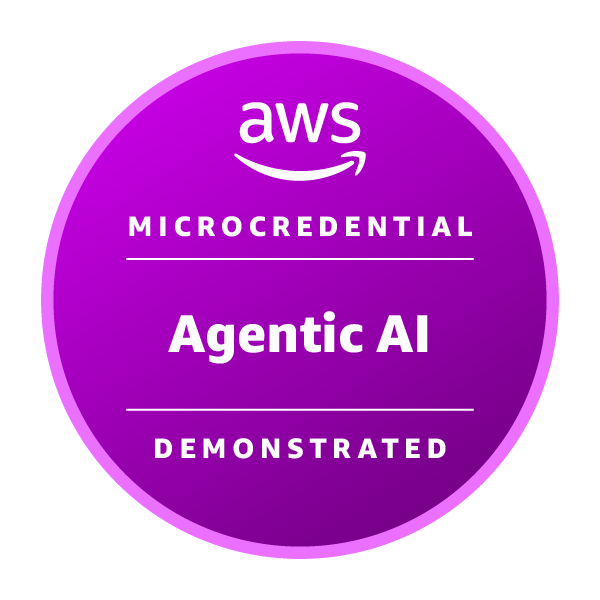 AWS Agentic AI Demonstrated – Microcredential